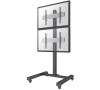 Neomounts Pro NMPRO-M12 / Mobile Flat Screen Trolley - 1x2 (2 x vertical) - box 1/2 / Black/silver