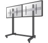 Neomounts Pro NMPRO-M21 / Mobile Flat Screen Trolley - 2x1 (2 x horizontal) - box 1/2 / Black/silver