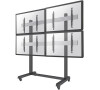 Neomounts Pro NMPRO-M22 / Mobile Flat Screen Trolley - 2x2 (2 x horizontal/2 x vertical) - box 1/2 / Black/silver