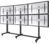 Neomounts Pro NMPRO-M32 / Mobile Flat Screen Trolley - 3x2 (3 x horizontal/2 x vertical) - box 1/3 / Black/silver