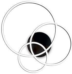 FRAME PL přisazené svítidlo LED 41W 5250lm 56cm kulaté IP20, černé Ideal Lux