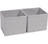 Sada 2 ks organizérů Compactor BOSTON - 14 x 14 x 12 cm, šedé