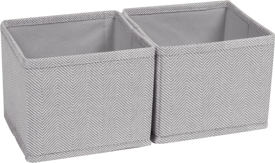 Sada 2 ks organizérů Compactor BOSTON - 14 x 14 x 12 cm, šedé