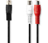 DIN Audio Kabel NEDIS CAGL20250BK02