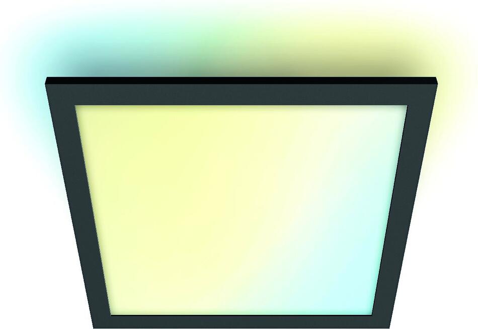 WiZ přisazený LED panel 12W 1000lm 2700-6500K IP20 30x30cm, černý