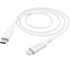 Hama MFi USB-C Lightning kabel pro Apple, 1 m, bílá