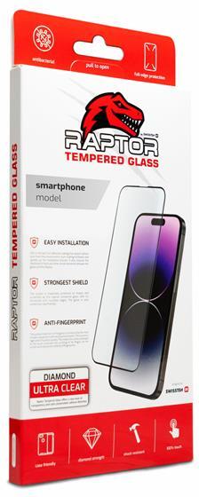 SWISSTEN RAPTOR DIAMOND ULTRA CLEAR 3D TEMPEROVANÉ SKLO PRO APPLE IPHONE XS MAX ČERNÉ