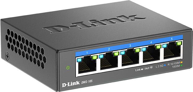 D-Link DMS-105/E 5-port 2.5G Multi-Gigabit QoS IGMP Snooping Switch