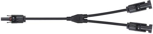 Konektor pro solární panely MC4 GETI rozbočovací 1x zdířka 2x konektor 30cm