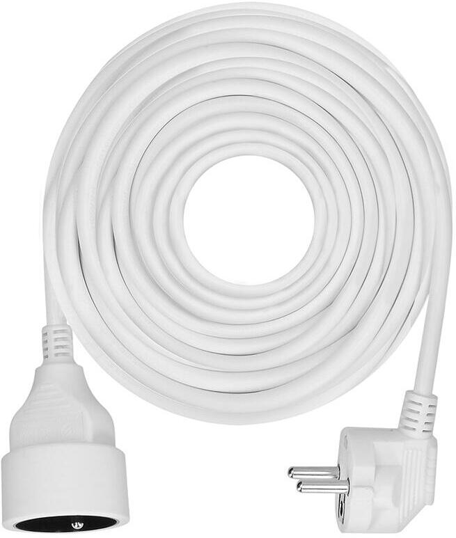 Solight 1z prodlužovací přívod - spojka, 15m, 3 x 1,5mm2, bílá