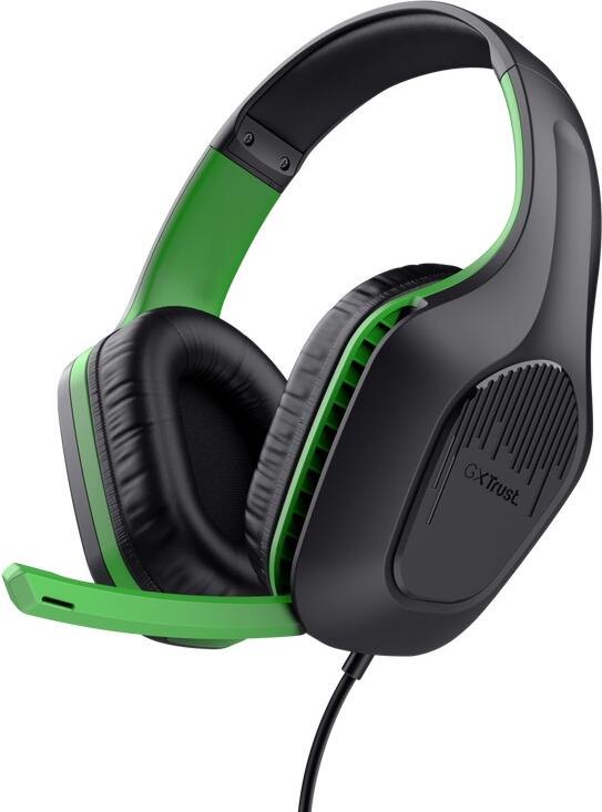 Trust GXT 415X ZIROX / Stereo / Jack / Drát / Černá-zelená (24994)