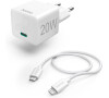 Hama set: rychlá USB nabíječka USB-C PD 20 W + kabel USB-C Lightning 1 m