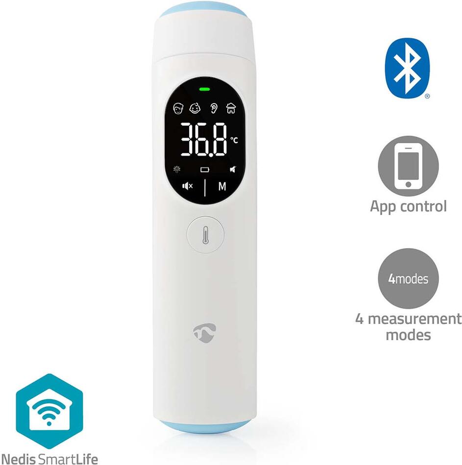SmartLife Infračervený Teploměr NEDIS BTHTIR10WT