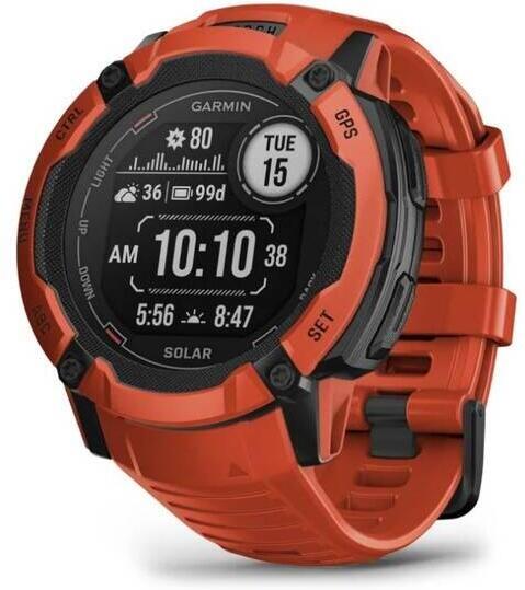 Chytré hodinky Garmin Instinct 2X Solar, Red