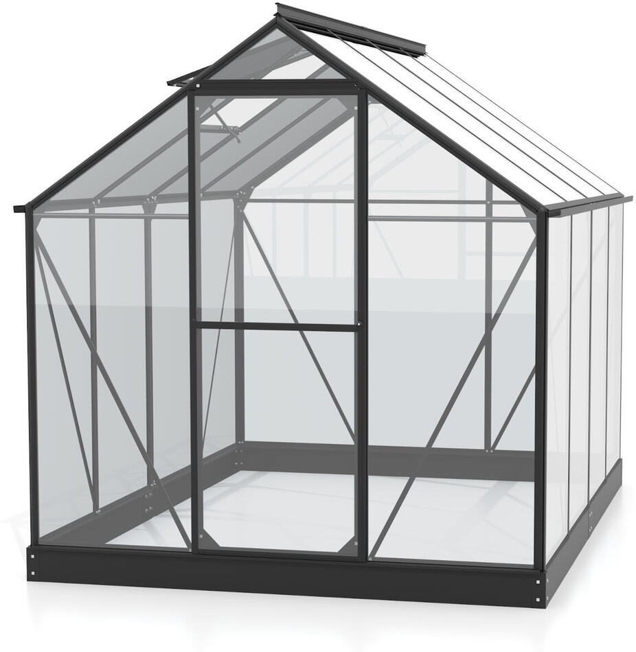 Skleník VITAVIA TRITON 5000 čiré sklo 3 mm černý LG3674