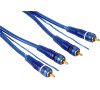 Hama RCA (phono) Cable, 2 RCA Plugs - 2 RCA Plugs, with remote, 5m, blue