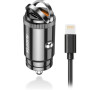 Chytrá Mini nabíječka do auta ALIGATOR Power Delivery 30W, USB-C + USB-A, USB-C kabel pro iPhone/iPad, černá