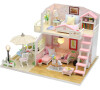 Dvěděti miniatura domečku Růžový dům