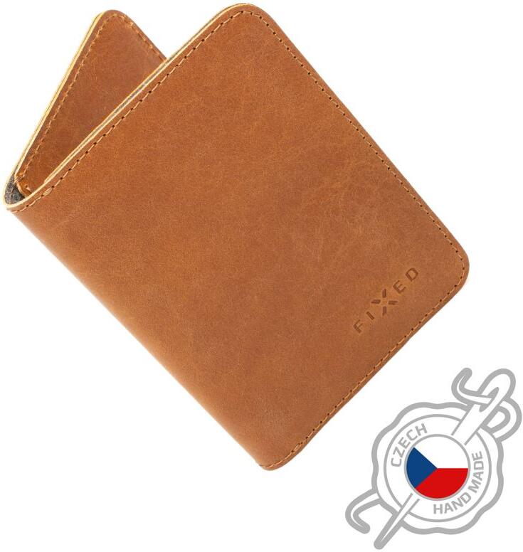 Kožená peněženka FIXED Wallet XL, hnědá