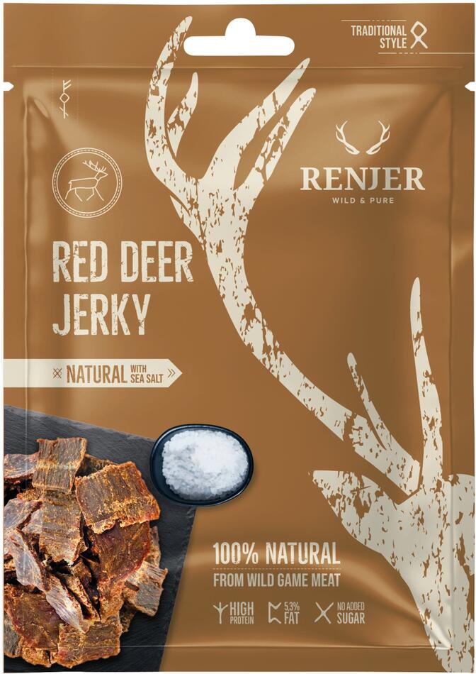 RENJER Modern Nordic Red Deer (Jeleni?) Jerky Sea Salt 25g