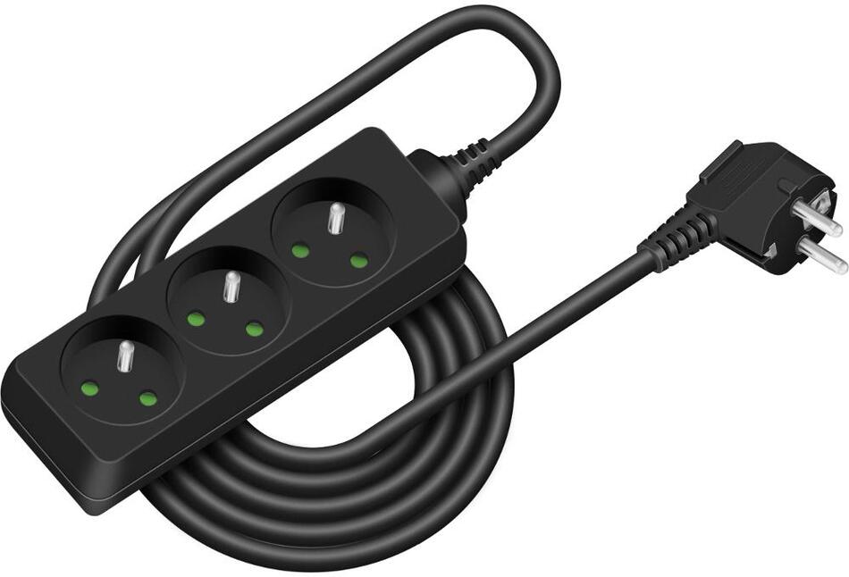Prodlužovací kabel Retlux RPC 03B prodl.přívod 3m/3 3×1