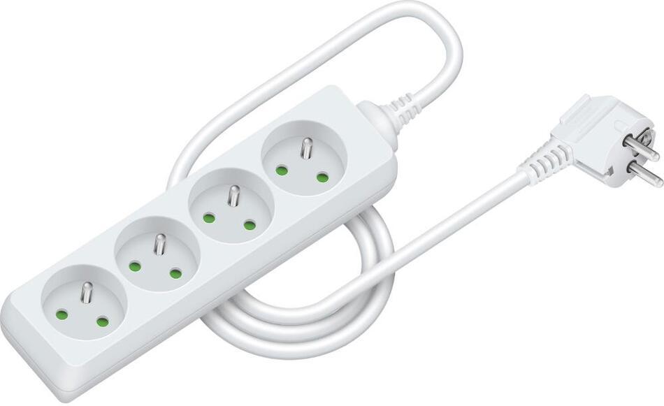 Prodlužovací kabel Retlux RPC 06 prodl.přívod1,5m/4 3×1