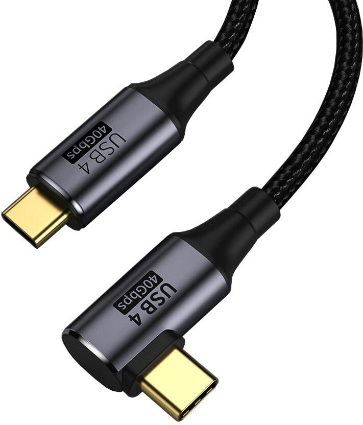 Kabel OEM GEN 3x2 USB4, thunderbolt 3 zahnutý, 1.2m