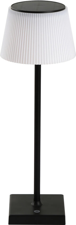 Venkovní solární LED stolní lampička Immax BONITO, černá, 4W, 200lm, CCT, stmívatelná