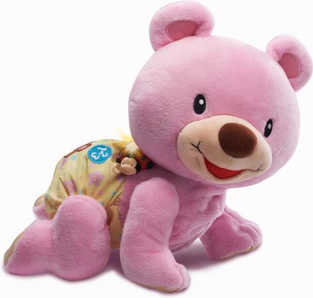 Lezoucí medvídek VTech růžový