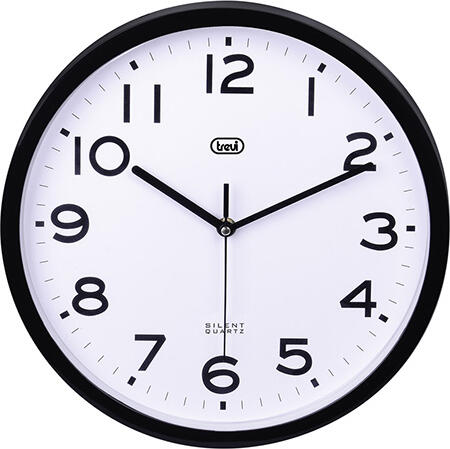Hodiny Trevi, OM 3302 S BK, nástěnné, průměr 30 cm, tichý chod