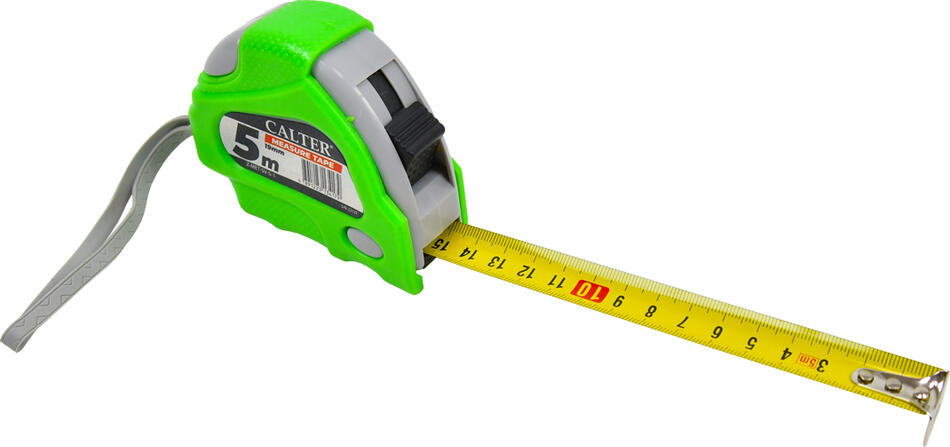 Svinovací metr RULYT®, 5m x 19 mm, zeleno-šedý