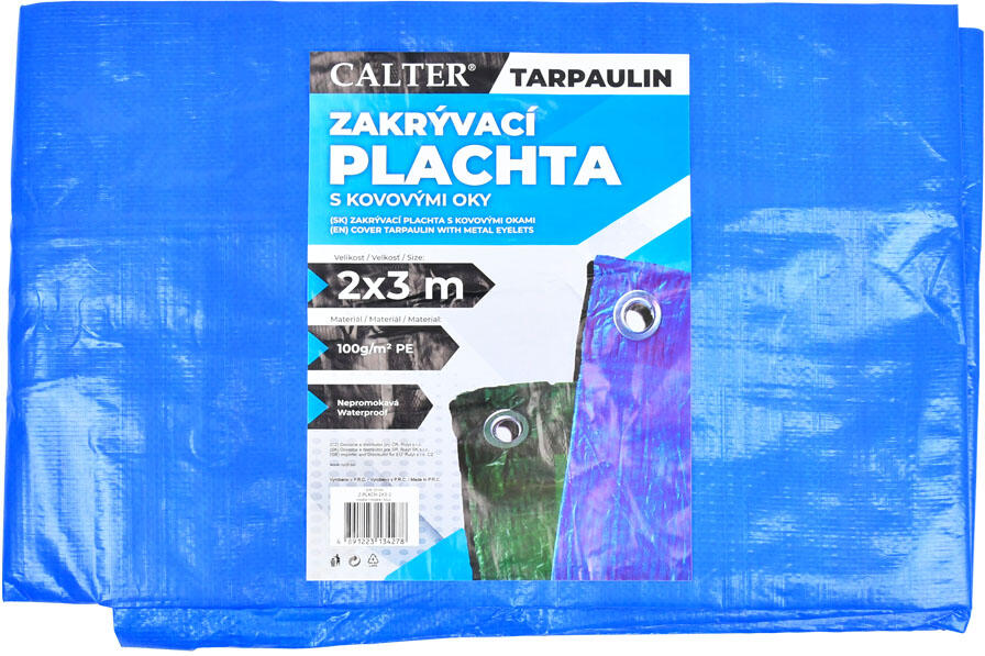 Krycí nepromokavá plachta 2x3m RULYT®, 100g/m2, modrá