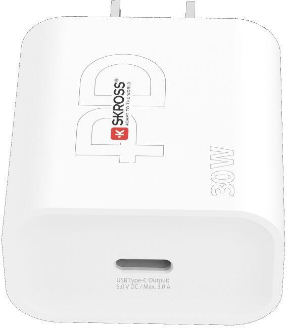 SKROSS USB-C nabíjecí adaptér Power charger 30W US, Power Delivery, typ A