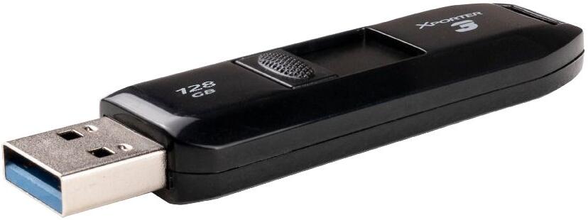 PATRIOT Xporter 3 128GB / USB 3.2 Gen 1 / vysouvací / plastová / černá (PSF128GX3B3U)