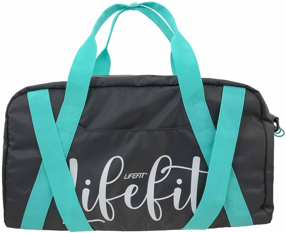 Sportovní taška LIFEFIT® pro ženy, šedo-mint