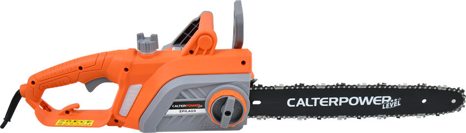 Elektrická pila 2000W s dvojitou brzdou a automatickým mazáním CALTER®, oranžová
