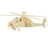 Woodcraft Dřevěné 3D puzzle vrtulník Apache Woodcraft construction kit