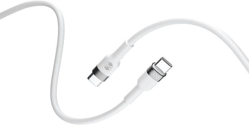 Kabel Forever Flexible USB-C/USB-C 2m 100W bílý
