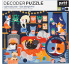 Petit Collage Puzzle kočky 100 ks s 3D brýlemi