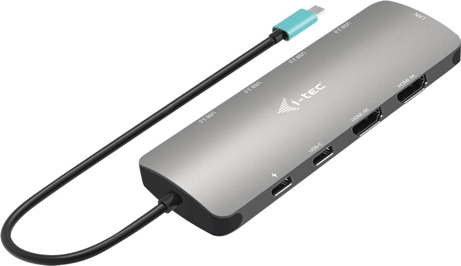 I-TEC USB-C Metal Nano 2x HDMI Docking Station, PD 100W (C31NANOHDM2DOCPD)