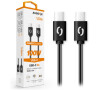 Datový kabel ALIGATOR POWER 100W, USB-C/USB-C 5A, 1,5m černý