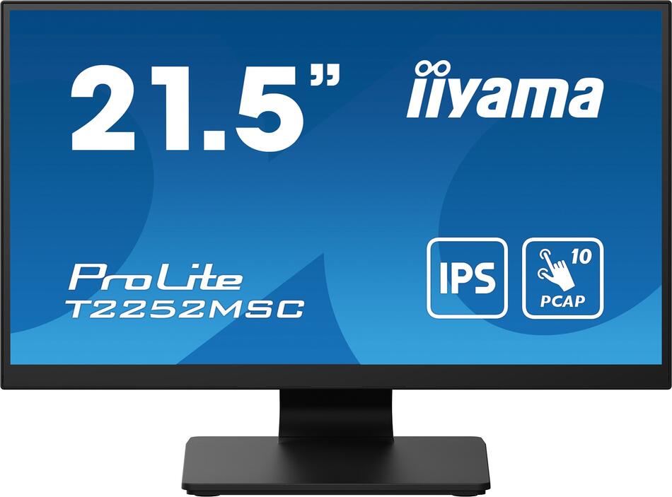 22" LCD IIYAMA T2252MSC-B2: IPS,FHD,10P,DP,HDMI