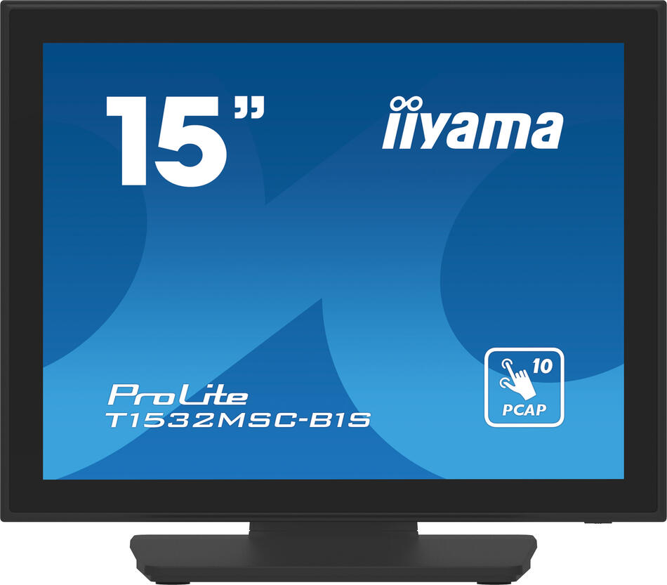 15" IIYAMA T1532MSC-B1S:PCAP,10P,FHD,HDMI,DP