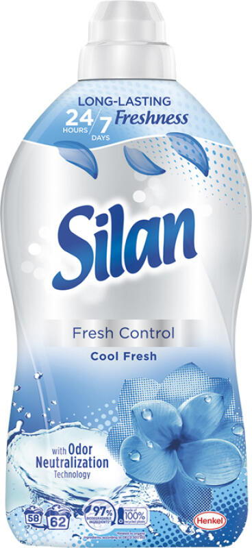 Silan aviváž Fresh Control Cool Fresh 62 praní, 1364 ml