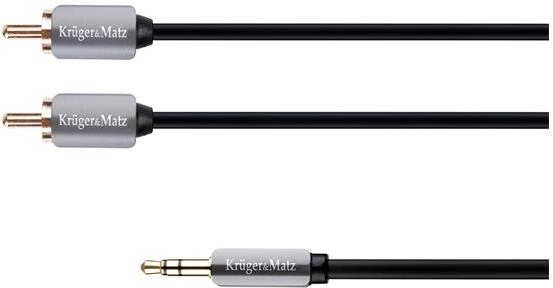 Kabel Jack 3.5mm stereo/2x Cinch 1,8m KRUGER & MATZ KM0310 KRUGERMATZ
