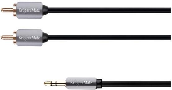 Kabel Jack 3.5mm stereo/2x Cinch 1m KRUGER & MATZ KM0309 KRUGERMATZ