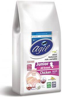 Agil Junior All Breed Low Grain Chicken&Lamb&Tuna 2kg