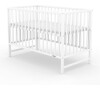 Dětská postýlka New Baby BASIC se stahovací bočnicí bílá