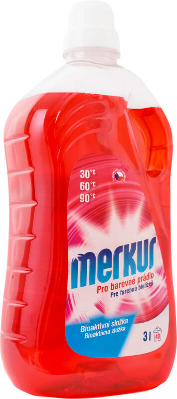 Merkur prací gel na barevné prádlo 60 praní, 3 l
