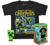 Funko Pocket POP&Tee: Minecraft- Blue Creeper(M)